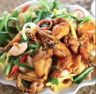 Hình ảnh Ếch xào măng