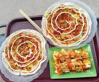 Hình ảnh Bánh tráng nướng - coca
