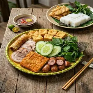 Hình ảnh Bún đậu đầy đủ