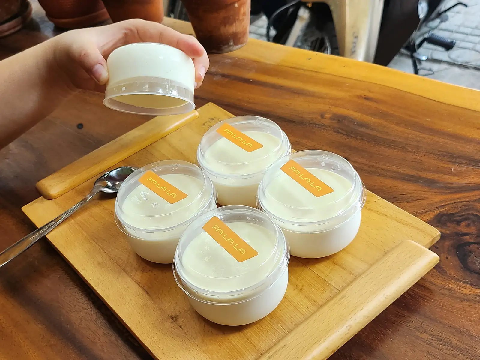 Hình ảnh [Set 2 hũ] Sữa chua phô mai[mix 2 loại cheese](120ml/hũ)