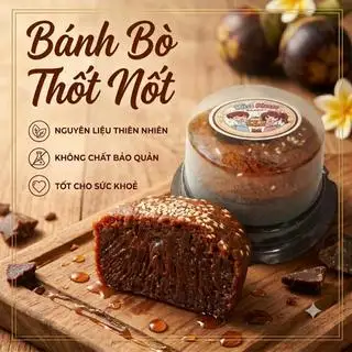 Hình ảnh Bánh bò thốt nốt - size nhỏ kèm nước cốt dừa