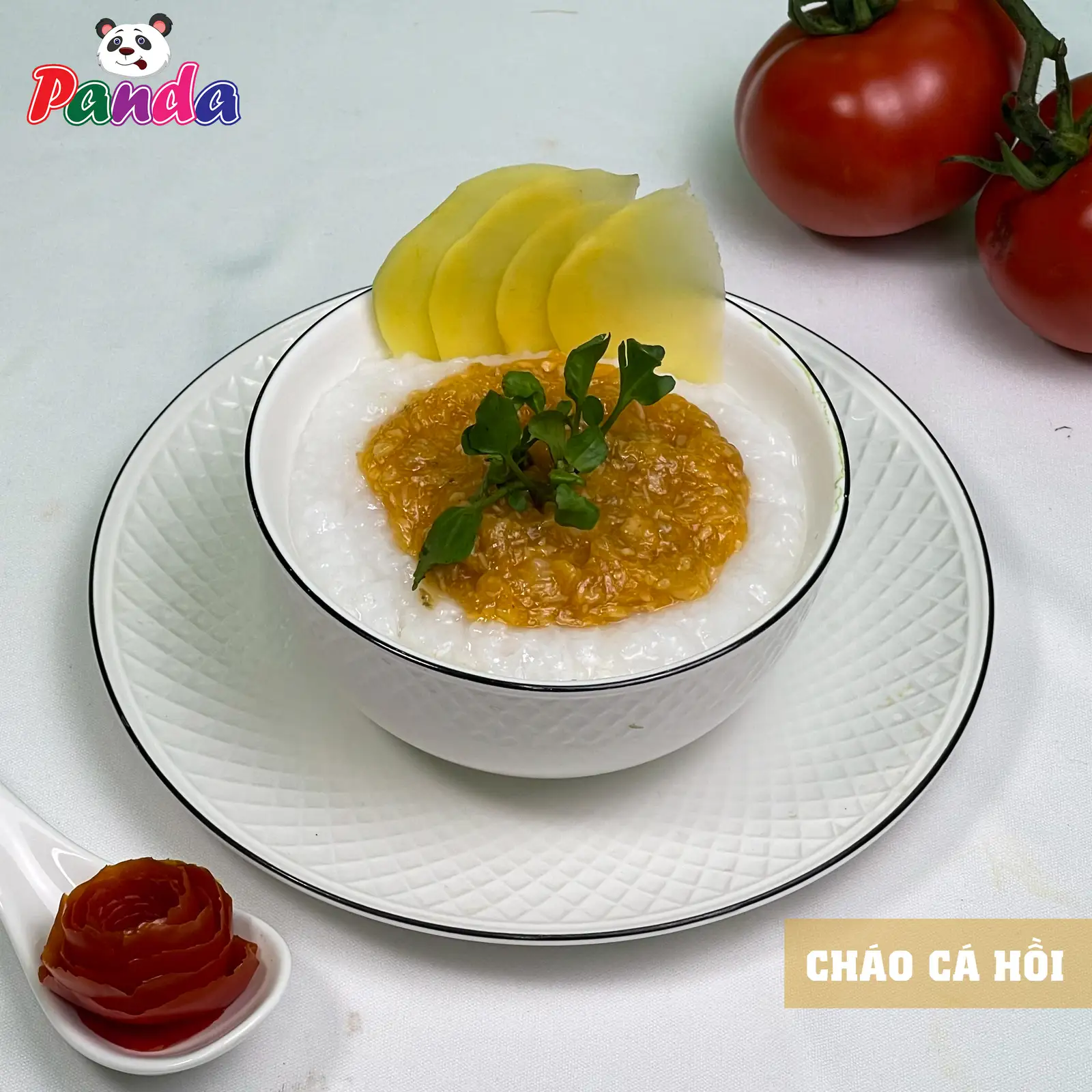 Cháo cá hồi / Salmon congee - 29.000 ₫ tại Cháo Dinh Dưỡng Panda - Thành Thái