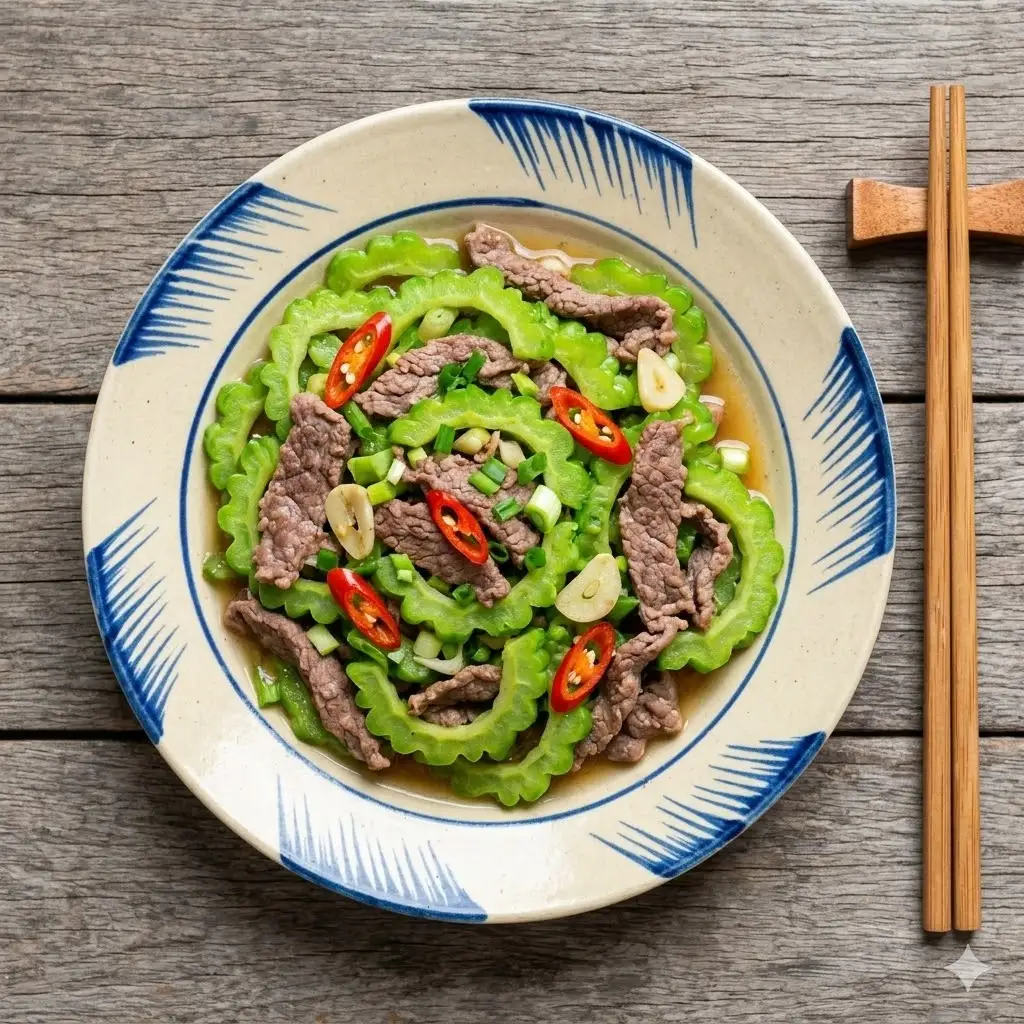 Hình ảnh Cơm chiên bò xào khổ qua