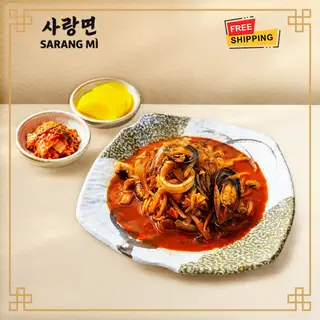 Mì cay hải sản - size lớn - 219.000 ₫ tại Mì Tương Đen, Mì Cay & Mì Lạnh - Sarang House - Lê Hồng Phong