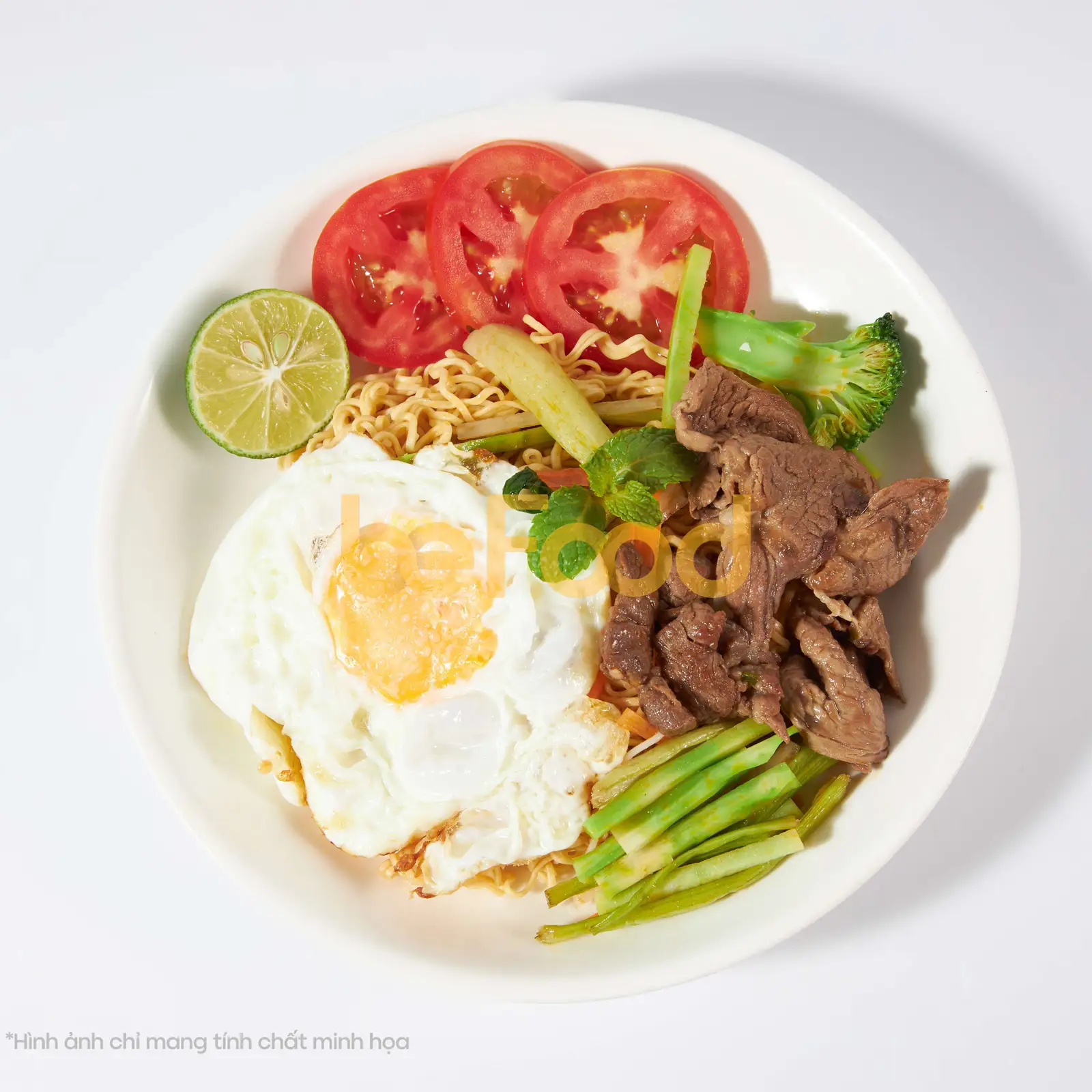 Mì xào bò trứng - 63.000 ₫ tại Bếp 189 - Bánh Mì Thịt Nướng & Bún Thịt Nướng - Chợ Lớn