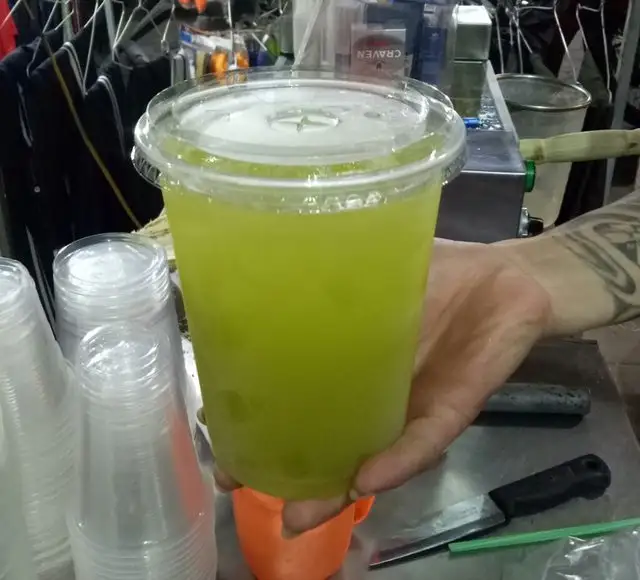 Nước mía - 18.000 ₫ tại Nước Mía, Rau Má Đậu Xanh Long Ka - Trần Quý Cáp
