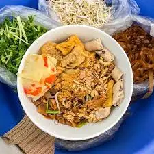 Hình ảnh Bún cua trộn đầy đủ