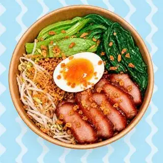 Hình ảnh Mì trộn xá xíu lòng đào - must try
