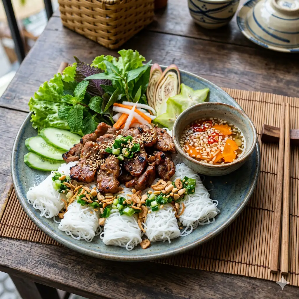 Bánh hỏi thịt nướng - 40.000 ₫ tại Chinsu - Hủ Tiếu Nam Vang & Hủ Tiếu Bánh Mì Bò Kho - Đường DC13