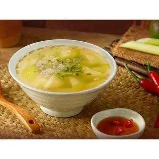 Hình ảnh Canh bí xanh nấu thịt bằm