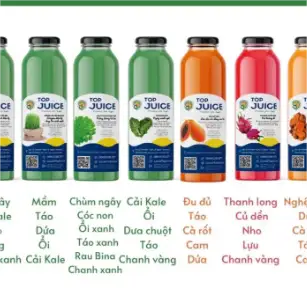 7 chai giảm mỡ - giảm cân chuyên sâu - 450.000 ₫ tại Top Juice - Nước ép, Trà & Sữa Hạt Dinh Dưỡng - Đường Số 5