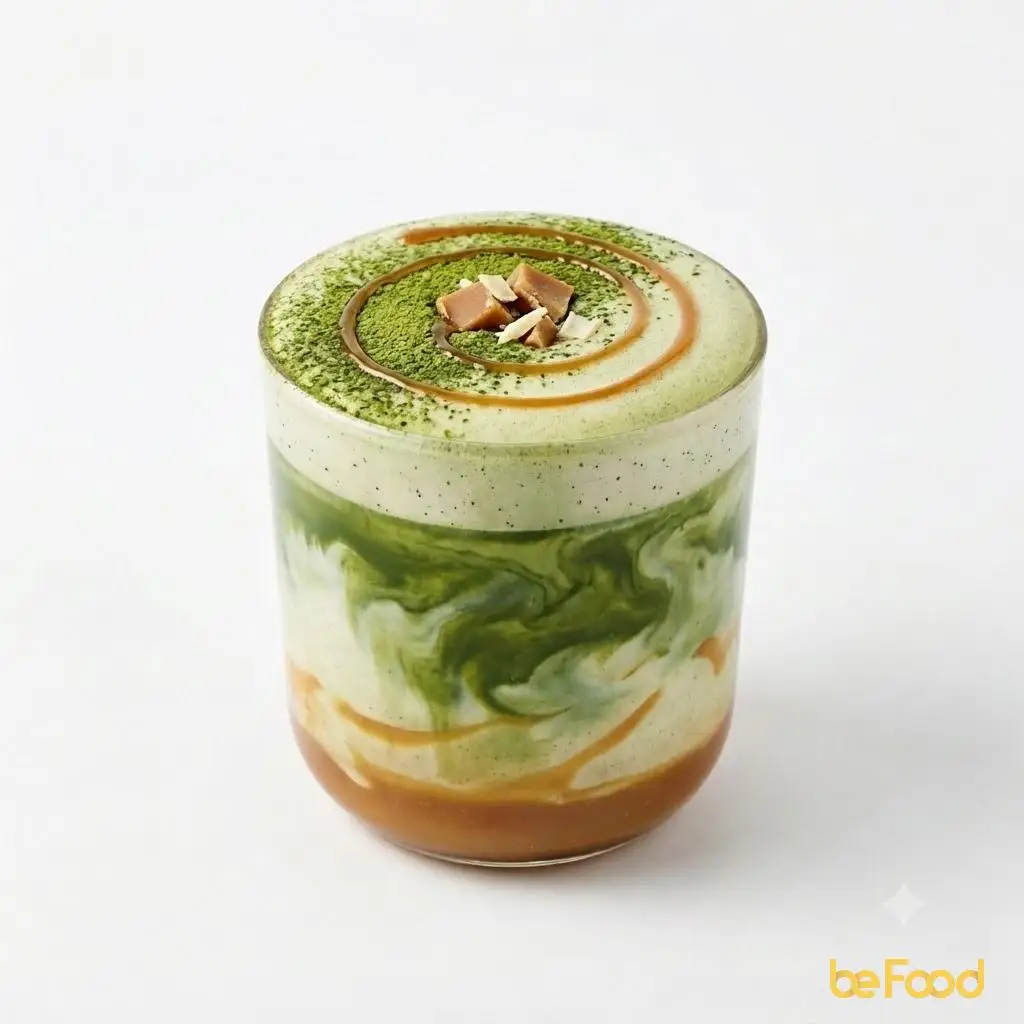 Caramel matcha - 55.000 ₫ tại Mèo Xù Kitchen - Bún Nước Tương, Bún Mắm Nêm & Bún Bò Xào Nam Bộ - Nguyễn Văn Thương