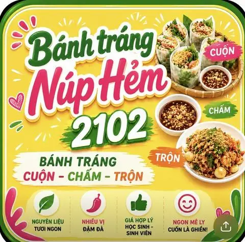 Hình ảnh Bánh Tráng Núp Hẻm 2102 - Ăn Vặt - Nguyễn Nhược Thị