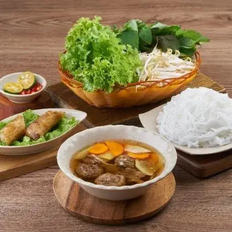 Combo Bún Chả (1/2 nem rán) - Trà Tắc Mật Ong - 89.000 ₫ tại Bún Chả Hà Nội 1982 - Cô Giang