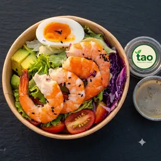 Hình ảnh Salad tôm trứng sốt chanh dây