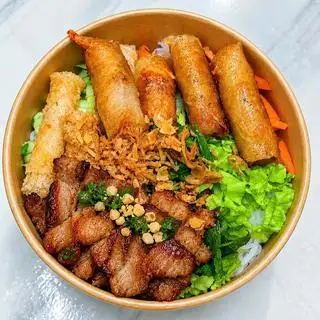 Hình ảnh Bún thịt nướng chả ram đất