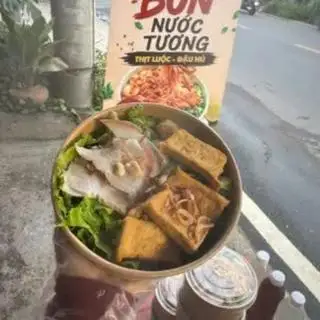 Hình ảnh Bún nước tương thịt luộc - đậu Hũ