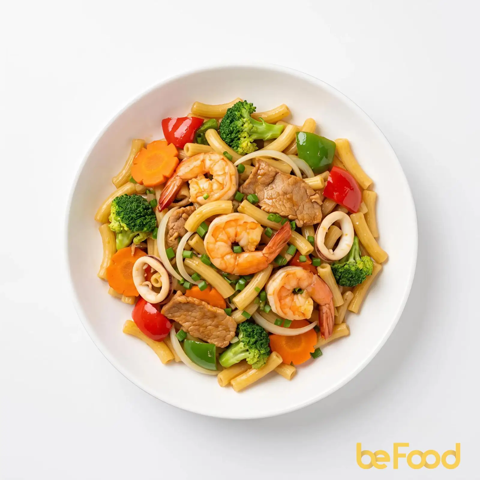 Hình ảnh Nui xào bò hoặc thập cẩm