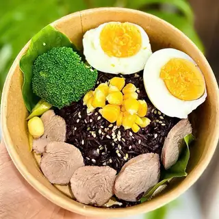 Hình ảnh Gạo lứt nạc rau