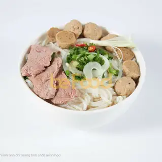 Phở tái bò viên - 55.000 ₫ tại Phở Bắc Hải Hà Nội & Cơm Rang Dưa Bò - Trần Não