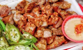 Hình ảnh Vú dê nướng cháo