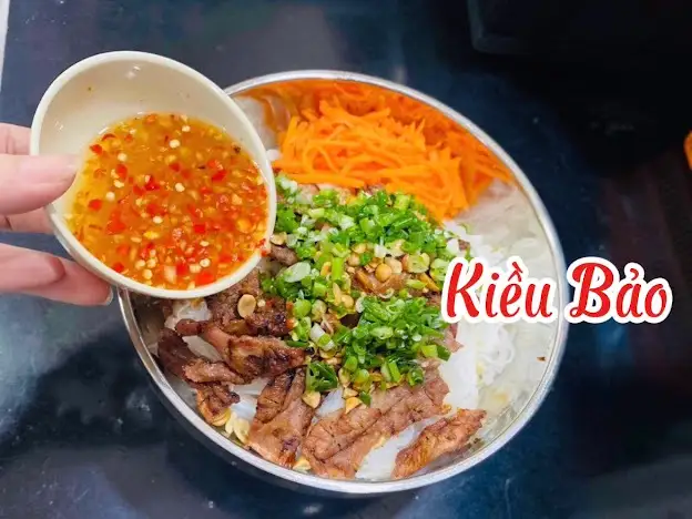 Bún thịt nướng - 34.000 ₫ tại Bún Thịt Nướng Kiều Bảo - Đề Thám