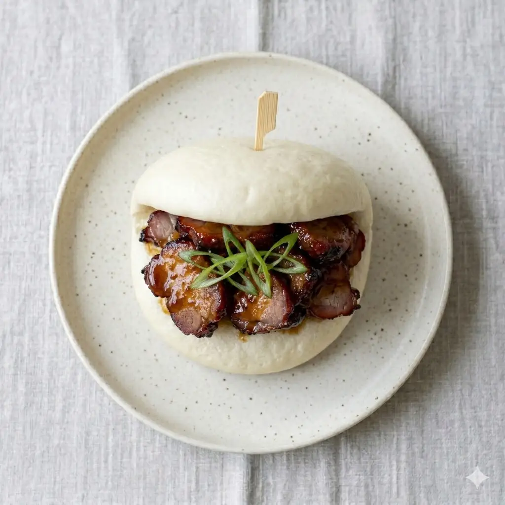 Hình ảnh Bánh bao thịt bbq phô mai