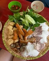 Hình ảnh Bún đậu chân giò chả cốm - Coca 390ml