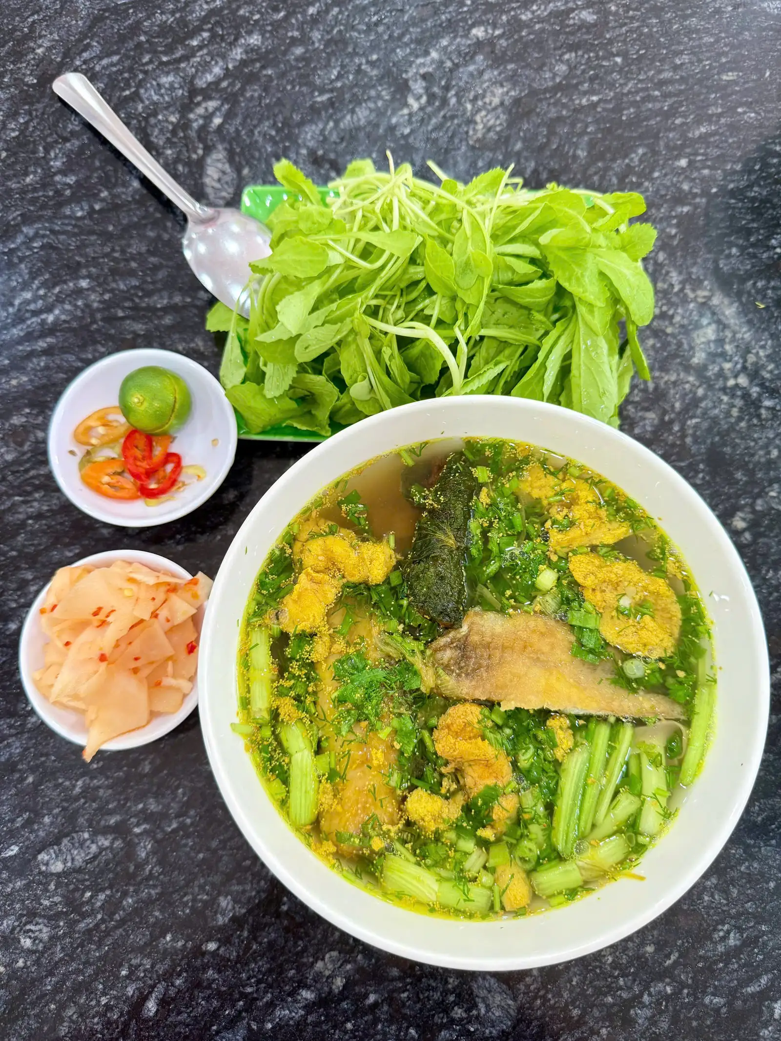 Bánh đa cá rô trắng - 75.000 ₫ tại Bún Cá Rô Thái Bình - Điện Biên Phủ
