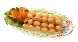 Cá viên - 7.000 ₫ tại Ăn Vặt Trang - Cá Viên Chiên & Bánh Tráng Trộn - Nguyễn Hữu Tiến