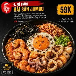 Hình ảnh Mì trộn hải sản jumbo