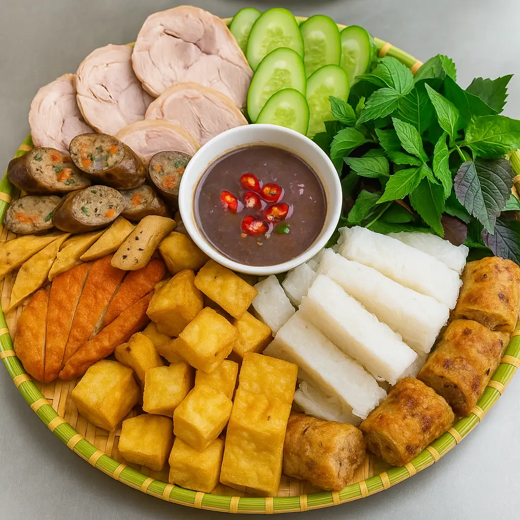 Bún đậu Bá Kiến thập cẩm - 159.000 ₫ tại Bún Đậu Cuốn Bá Kiến - Nguyễn Cư Trinh