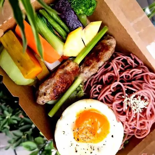 Hình ảnh Bún lứt thăn heo cuộn sả
