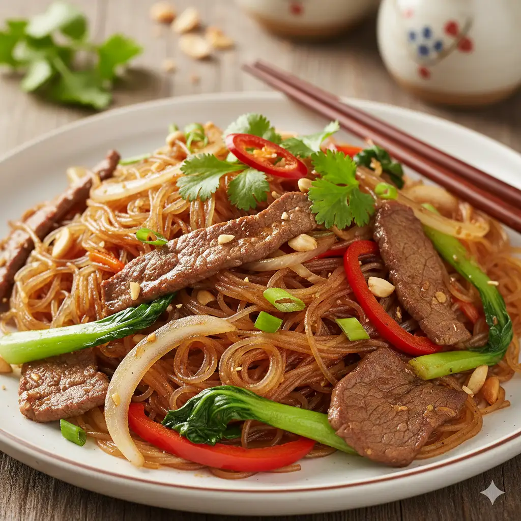 Hình ảnh Miến xào bò Hàn Quốc