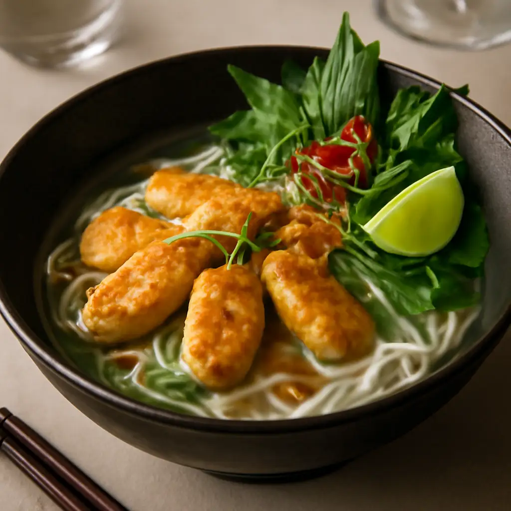 bún chả cá , trứng cút - 50.000 ₫ tại Bánh Cuốn Tây Sơn - Tré Trộn & Bún Thịt Nướng - Dương Quảng Hàm