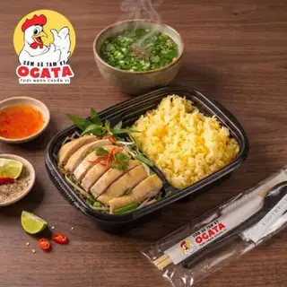 Hình ảnh Cơm má đùi hoặc tỏi đùi xé trộn gỏi - canh lá giang