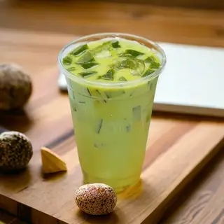 Trà sữa thái xanh - 29.000 ₫ tại Bún Thái Cay Cô 3 Nè - Nguyễn Kiệm