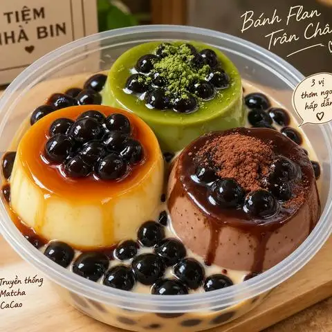 Hình ảnh Tiệm Nhà Bin - Bánh Flan Trân Châu & Matcha Latte - Đường Số 12