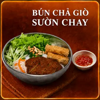 Hình ảnh Bún chả giò sườn chay