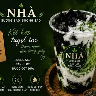 Hình ảnh Sương sáo bánh lọt nước cốt dừa