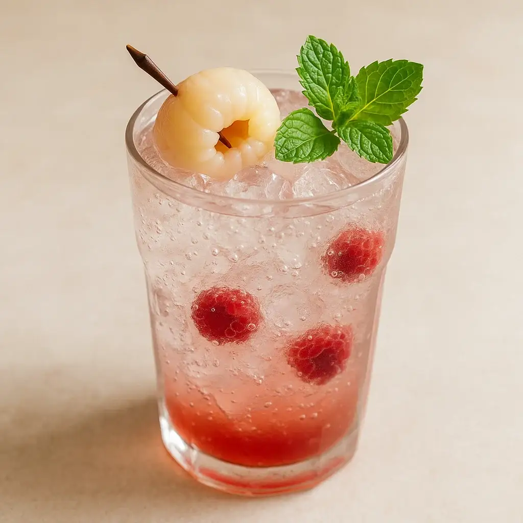 Soda phúc bồn tử - 35.000 ₫ tại Em. Coffee - Cà Phê & Cơm Trưa - Nơ Trang Long