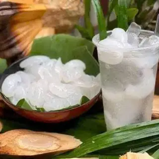 Hình ảnh Combo 2 ly dừa lạnh không đường không đá