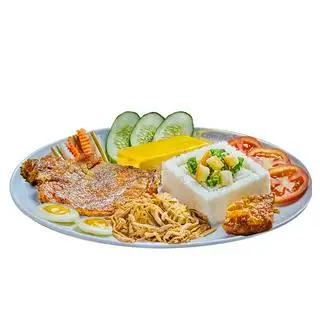 Cơm tấm sườn cốt lết 5 món - 97.200 ₫ tại Cơm Tấm Cali - Nguyễn Văn Trỗi