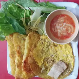 1 bánh xèo thịt heo - trứng - 14.000 ₫ tại Bánh Xèo Nguyệt Quy Nhơn - Tôn Thất Thuyết