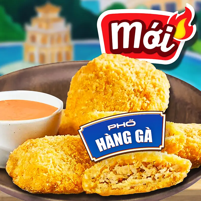 Bánh gà Nhỏ | sốt Óng ánh phô mai - 59.500 ₫ tại Hanoi Ngon - Nem chua rán Ăn vặt chuẩn Hà Nội - Huỳnh Thúc Kháng