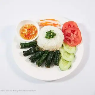 Hình ảnh Cơm Thịt cuộn lá lốt