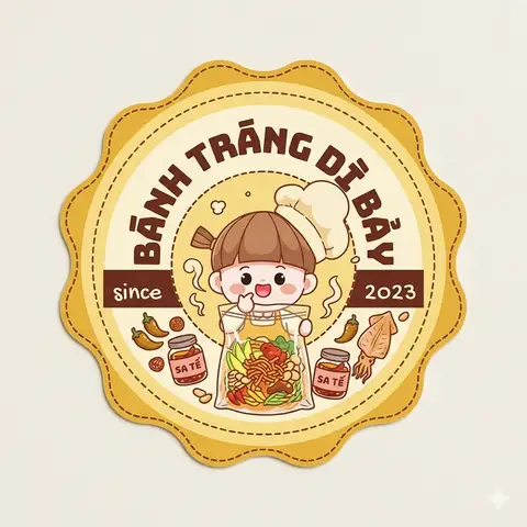 Bánh Tráng Trộn & Bánh Tráng Cuốn Dì Bảy - Trần Xuân Soạn - Ăn vặt gần bạn
