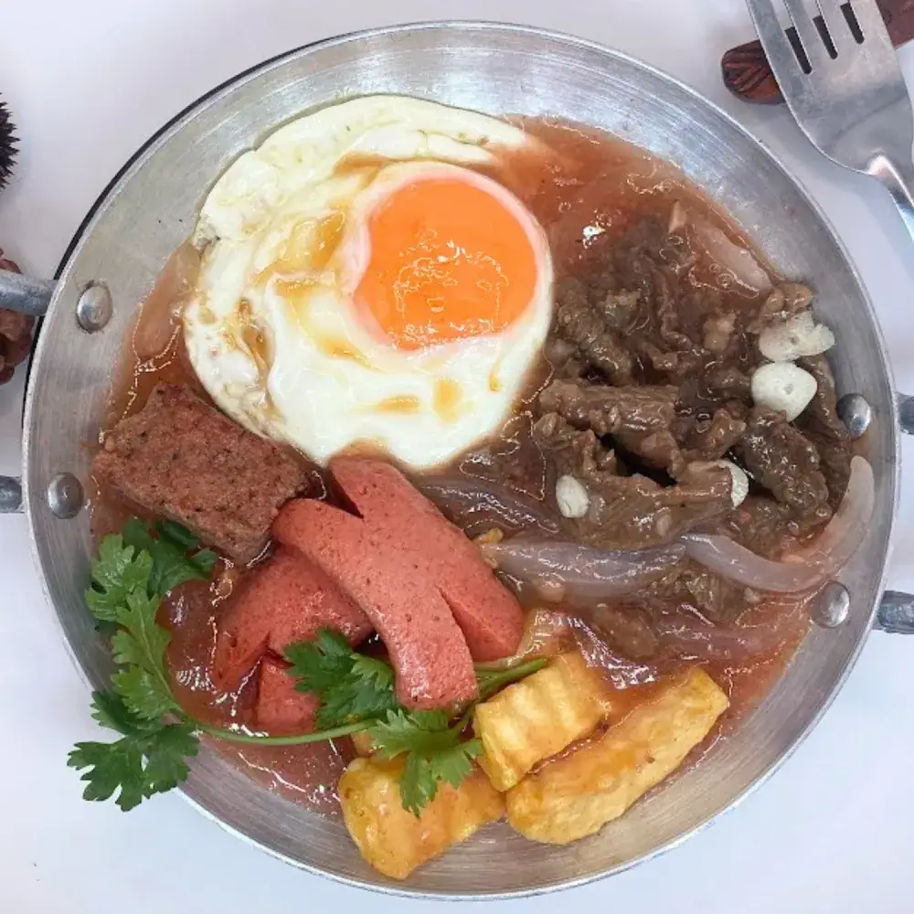 Hình ảnh Bánh mì chảo bò giòn