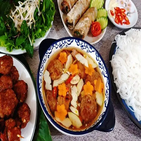 Hình ảnh Bún Chả Hà Nội Xưa - Bún Chả Que Tre - Cầu Cốc