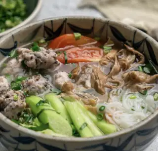 Bún mọc - 58.000 ₫ tại Bún Bò Huế - Bún Mọc Anh Vy - Chung Cư Sunrise Riverside